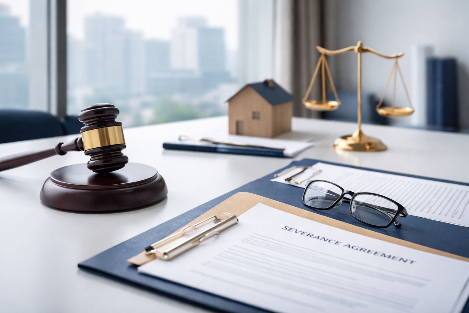 Ilustrasi hukum ketenagakerjaan terkait TPT Jawa Barat 2025, menggambarkan hak pekerja saat PHK dan aspek legal penyelesaian perselisihan kerja.